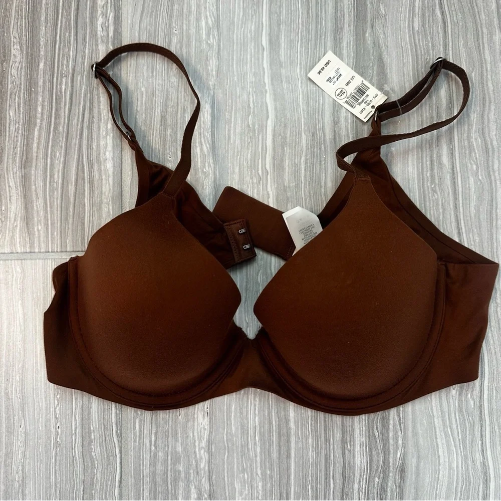 Aerie Real Sunnie Full Coverage Lightly Lined Bra Chocolate Brown 36B NWT - Picture 3 of 6